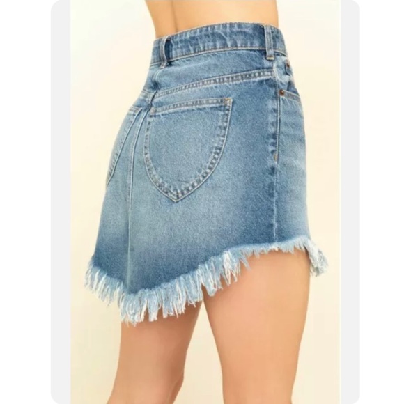 Free People Bailey Denim Mini Skirt - Picture 6 of 8